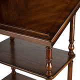 Butler Specialty Alden Vintage Oak 4-Tier Library Stand 1512001