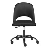 Alby Office Chair in Black with Black Base