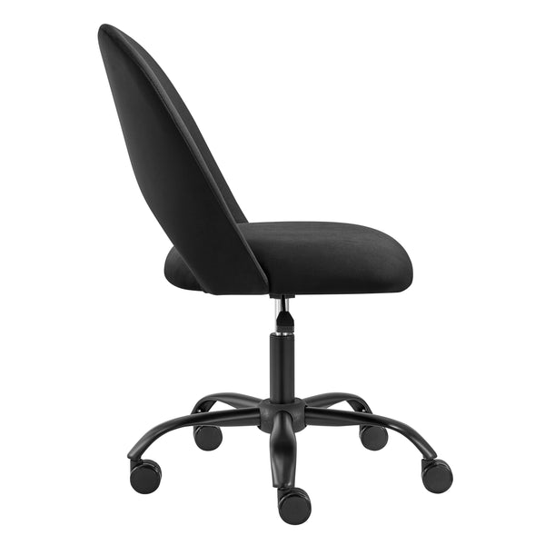 Alby Office Chair in Black with Black Base