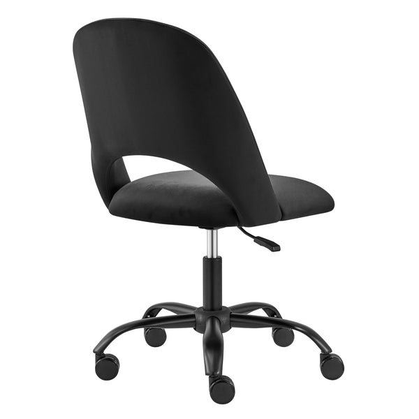 Alby Office Chair in Black with Black Base