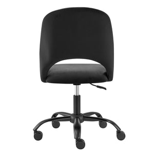 Alby Office Chair in Black with Black Base