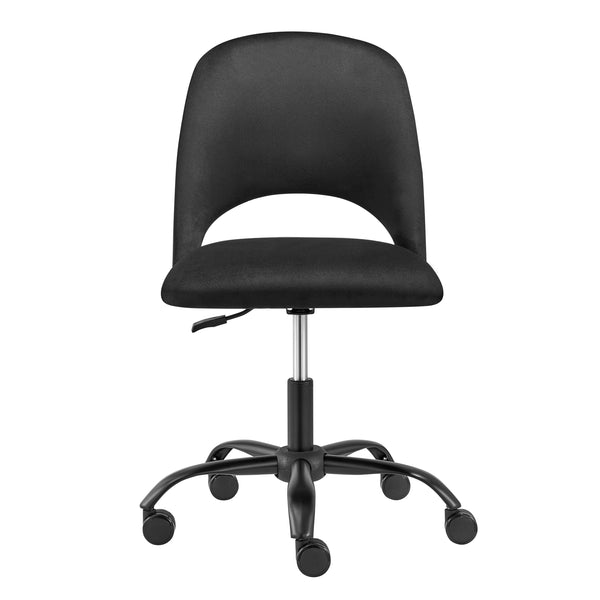 Alby Office Chair in Black with Black Base