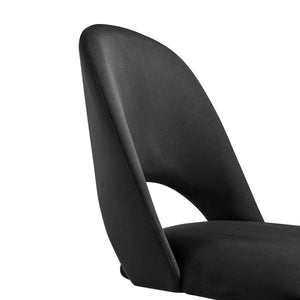 Alby Office Chair in Black with Black Base