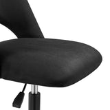 Alby Office Chair in Black with Black Base