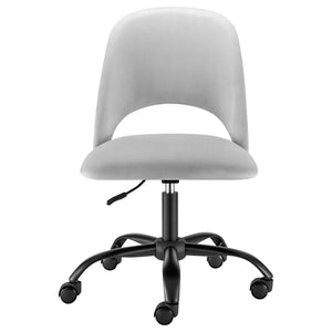 Alby Office Chair in Gray with Black Base