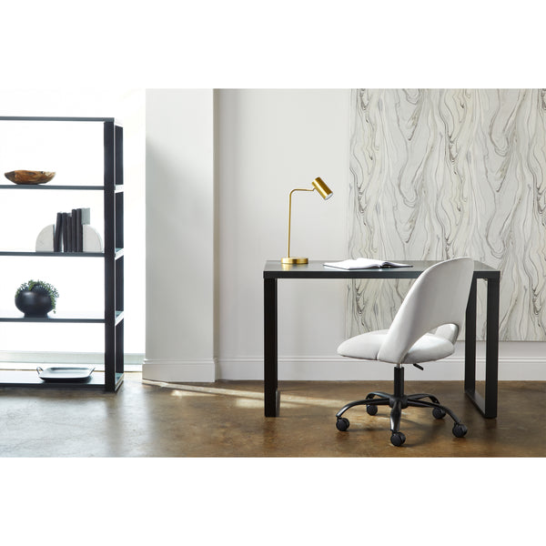 Alby Office Chair in Gray with Black Base