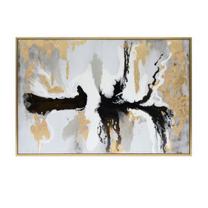 Sagebrook Home Contemporary 62x42, Abstract Oil Painting, Multi 70070 Multi Wood