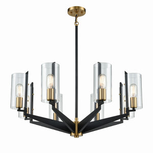 Blakeslee 33'' Wide 8-Light Chandelier - Matte Black