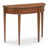 Hampton Cherry Demilune  Console Table