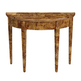 Butler Specialty Hampton Demilune Traditional Burl 36" Console Table XRT Traditional Burl Rubberwood Solids,MDF, Burl wood Veneer from Cherry and/or Maple 1533442-BUTLER