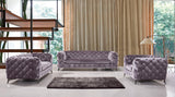 VIG Furniture Divani Casa Delilah Modern Grey Fabric Sofa Set VGCA1546-GRY