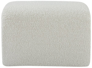 Odelia Boucle Fabric / Engineered Wood / Foam Contemporary Cream Boucle Fabric Bench - 48" W x 19" D x 17.5" H