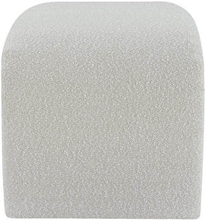 Odelia Boucle Fabric / Engineered Wood / Foam Contemporary Cream Boucle Fabric Bench - 48" W x 19" D x 17.5" H