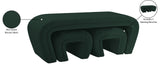 Odelia Boucle Fabric / Engineered Wood / Foam Contemporary Green Boucle Fabric Bench - 48" W x 19" D x 17.5" H