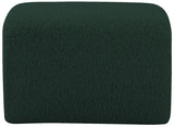 Odelia Boucle Fabric / Engineered Wood / Foam Contemporary Green Boucle Fabric Bench - 48" W x 19" D x 17.5" H