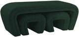 Odelia Boucle Fabric / Engineered Wood / Foam Contemporary Green Boucle Fabric Bench - 48" W x 19" D x 17.5" H