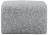 Odelia Boucle Fabric / Engineered Wood / Foam Contemporary Grey Boucle Fabric Bench - 48" W x 19" D x 17.5" H