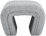 Odelia Boucle Fabric / Engineered Wood / Foam Contemporary Grey Boucle Fabric Bench - 48" W x 19" D x 17.5" H