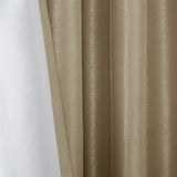 Emilia Transitional 100% Polyester Solid Faux Silk Twist Tab Total Blackout Window Curtain