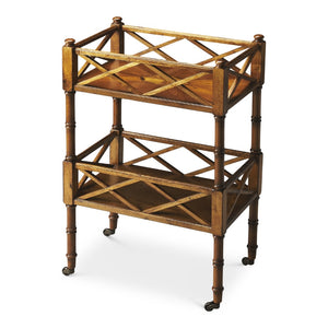 Butler Specialty Foster Olive Ash 2 Tier Bar Cart 1565101