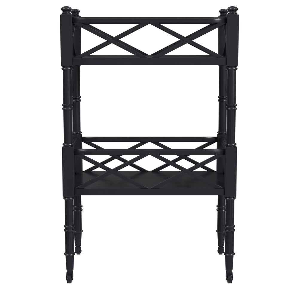 Butler Specialty Foster Black Licorice 2 Tier Bar Cart 1565111