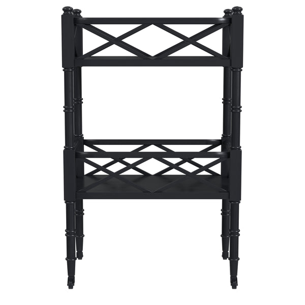 Butler Specialty Foster Black Licorice 2 Tier Bar Cart 1565111