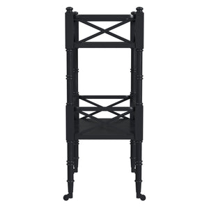 Butler Specialty Foster Black Licorice 2 Tier Bar Cart 1565111