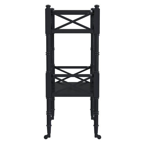 Butler Specialty Foster Black Licorice 2 Tier Bar Cart 1565111