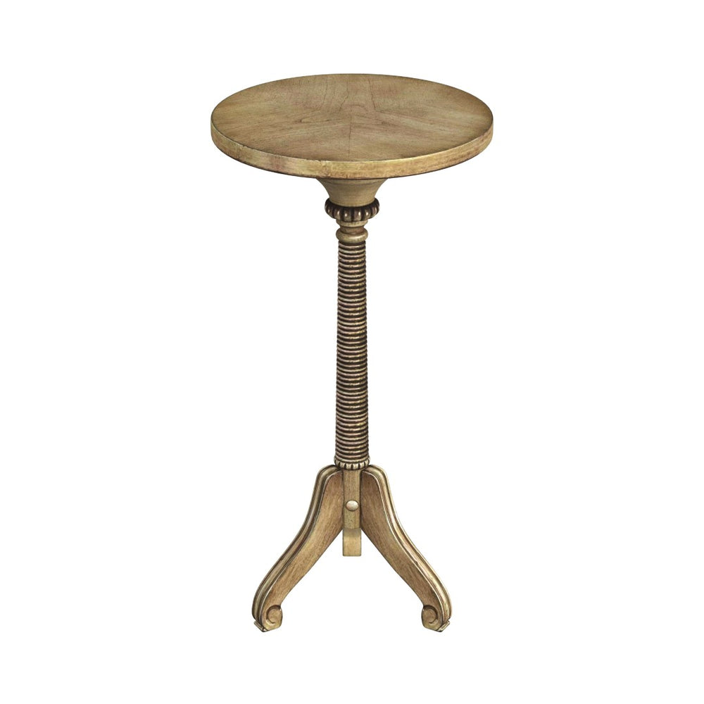 Butler Specialty Florence Pedestal Table XRT Antique Beige Poplar hardwood solids, MDF 1583424-BUTLER