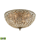 Elizabethan 28'' Wide 10-Light Flush Mount - Dark Bronze