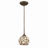 Elizabethan 6'' Wide 1-Light Mini Pendant - Dark Bronze