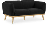 Nolita Boucle Fabric Mid-Century Modern Loveseat