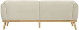 Nolita Boucle Fabric / Solid Wood / Foam Mid-Century Modern Cream Boucle Fabric Sofa - 82" W x 32.5" D x 32" H