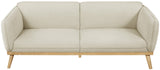 Nolita Boucle Fabric / Solid Wood / Foam Mid-Century Modern Cream Boucle Fabric Sofa - 82" W x 32.5" D x 32" H