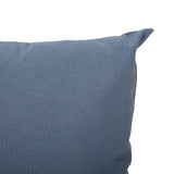 Noble House Laight Outdoor Modern Square Water Resistant Fabric Pillow (Set of 2), Dusty Blue