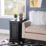 Butler Black Accent Table W/Usb