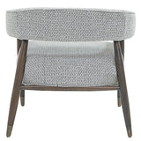 Sagebrook Home Contemporary Wood, Eclectic Accent Chair, Gray 16730 Gray Rubber Wood