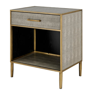 New Pacific Direct Arista Faux Shagreen Side/ End Table 1600088-NPD