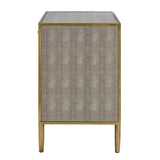 New Pacific Direct Arista Faux Shagreen Side/ End Table 1600088-NPD