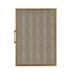 New Pacific Direct Arista Faux Shagreen Side/ End Table 1600088-NPD