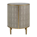 New Pacific Direct Loretta Faux Shagreen Side/ End Table 1600089-NPD