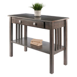 Winsome Wood Stafford Console Hall Table, Oyster Gray 16033-WINSOMEWOOD