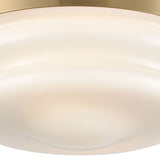 Riley 12'' Wide 2-Light Flush Mount - Satin Brass