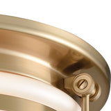 Riley 12'' Wide 2-Light Flush Mount - Satin Brass