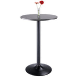 Winsome Wood Tarah Pub Table, Black & Slate Gray 16123-WINSOMEWOOD