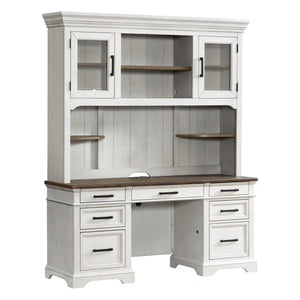 Intercon Drake Frenchfarmhouse Credenza Hutch DK-HO-6852H-RFO-C DK-HO-6852H-RFO-C