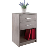 Winsome Wood Molina Accent Table, Nightstand, Ash Gray 16216-WINSOMEWOOD