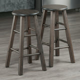 Winsome Wood Element Counter Stools, 2-Piece Set, Oyster Gray 16274-WINSOMEWOOD