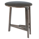 Winsome Wood Torrence Foldable High Table, Oyster Gray 16340-WINSOMEWOOD