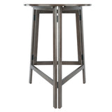 Winsome Wood Torrence Foldable High Table, Oyster Gray 16340-WINSOMEWOOD